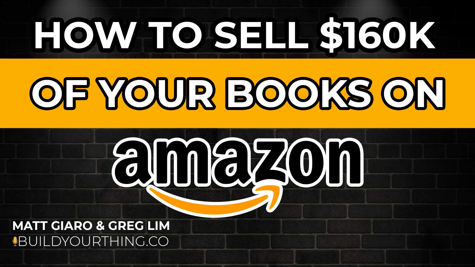 How to Sell $160,000 of Your Books on Amazon With Greg Lim